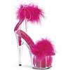 Pleaser - ADORE724F Sandale à bride à la cheville, Pole dance chaussures - Chaussures de pole dance - Rose/Blanc Product image